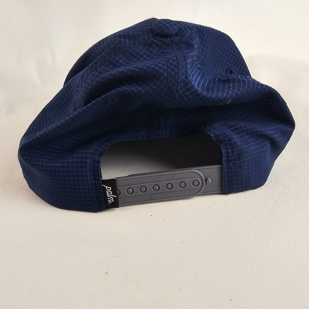Palm Golf Hat Navy Blue Snapback Golf Cap Performance Adjustable Palm Tree - Picture 5 of 8